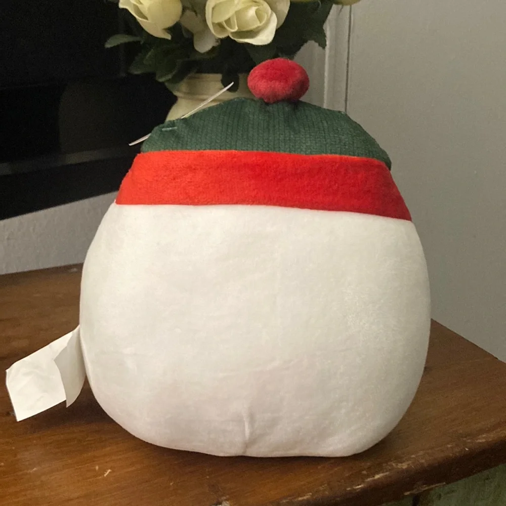 NWT Adorable Festive Holiday Snowman ⛄️ Smushie Pillow w/ Hat & Scarf